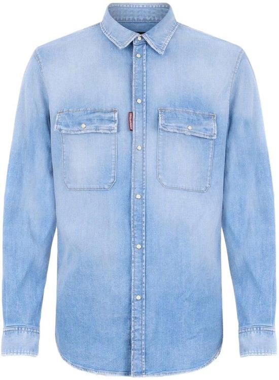 26SS 디스퀘어드2 데님 셔츠 S74DM0987S30341470 BLUE