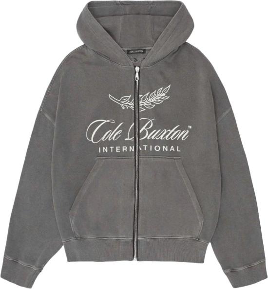 26FW 콜 북스톤 후드 티셔츠 INTERNATIONALZIPTHROUGHHOODIE GREY