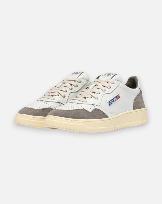  오트리 메달리스트 로우 스니커즈 AULM FT15 WHITE CEMENTO WHITE GREY - AUTRY