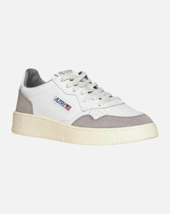  오트리 메달리스트 로우 스니커즈 AULM FT15 WHITE CEMENTO White grey - AUTRY