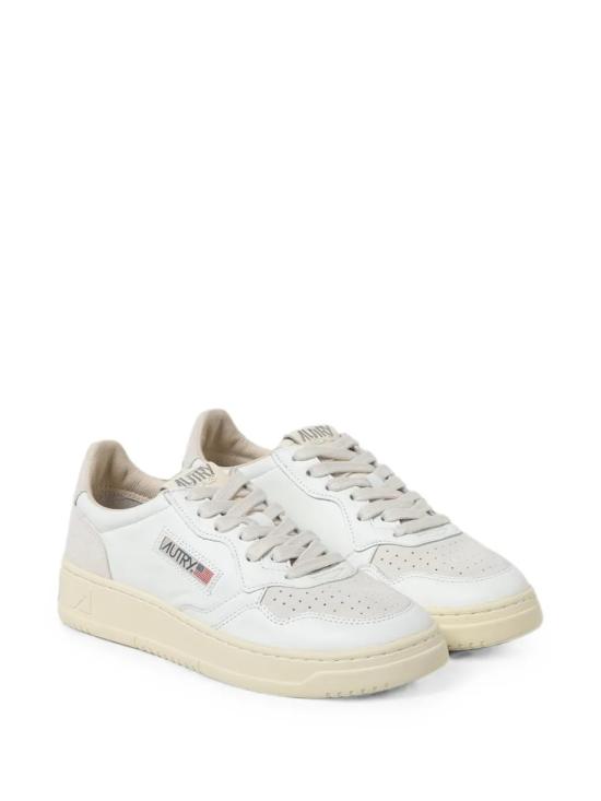 26FW 오트리 메달리스트 로우 레더 스니커즈 AULW LS30 White - AUTRY