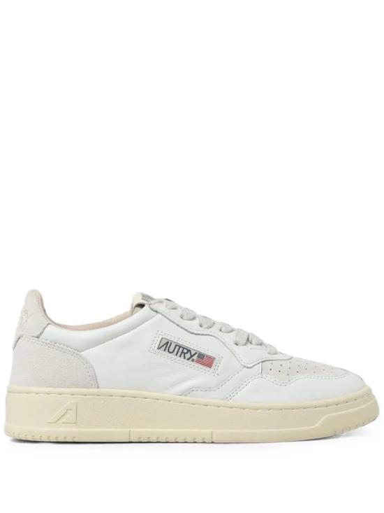 26FW 오트리 메달리스트 로우 레더 스니커즈 AULW LS30 White