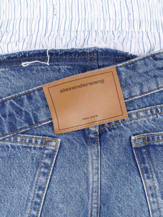 26FW 알렉산더 왕 데님 숏팬츠 4DC3264124400C Blue - ALEXANDER WANG