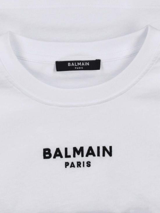 26FW 발망 반팔 티셔츠 HF1EE145BD10GAB White - BALMAIN