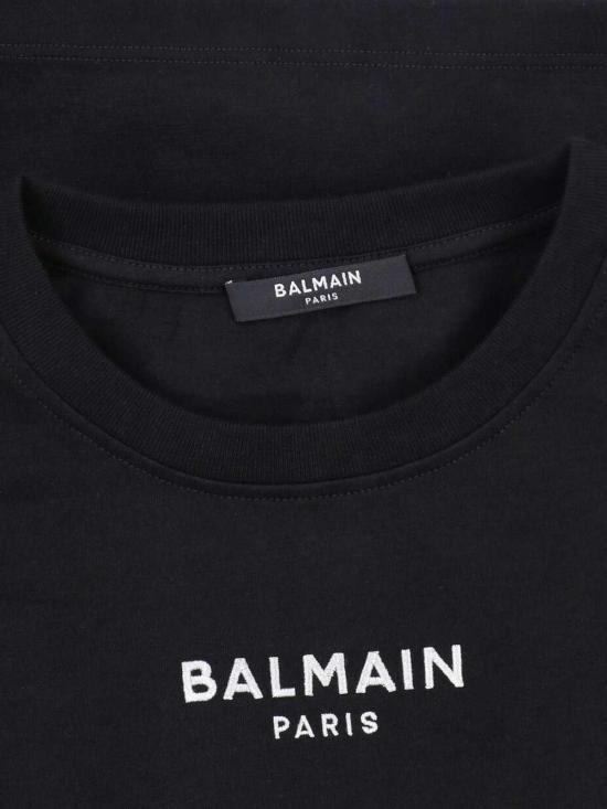 26FW 발망 반팔 티셔츠 HF1EE145BD10EAB Black - BALMAIN
