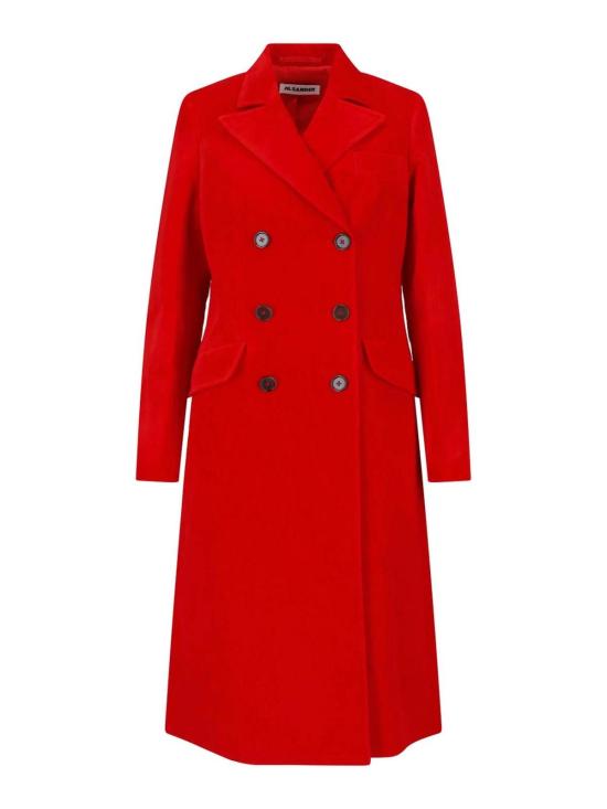 26SS 질샌더 미디 스커트 J02AA0202J45367620 Red
