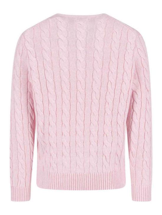 26SS 폴로 랄프로렌 로고 자수 케이블 니트 스웨터 710775885543 Nude Neutrals - POLO RALPH LAUREN