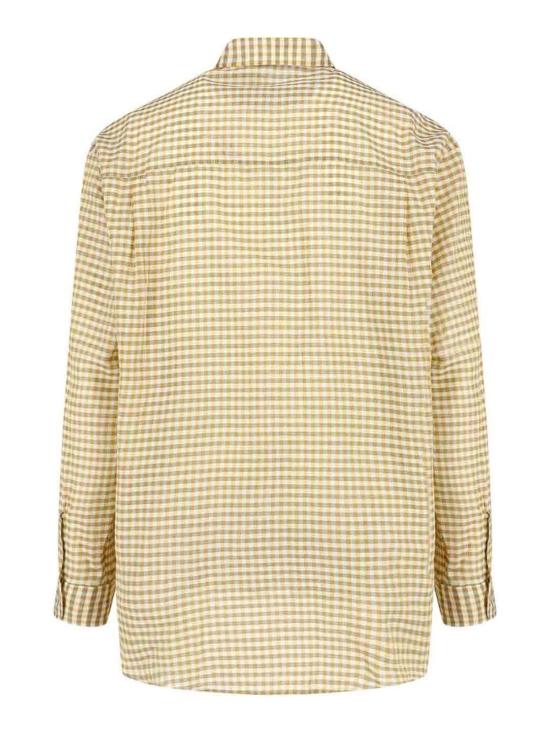 26FW 오라리 긴팔 셔츠 A26SS01GCMUSTARDGINGHAMCHECK Beige - AURALEE