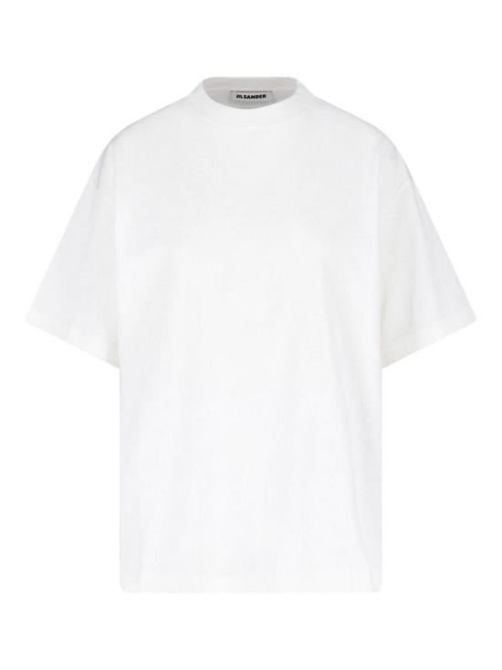 26FW 질샌더 반팔 티셔츠 J02GC0173J20347102 WHITE