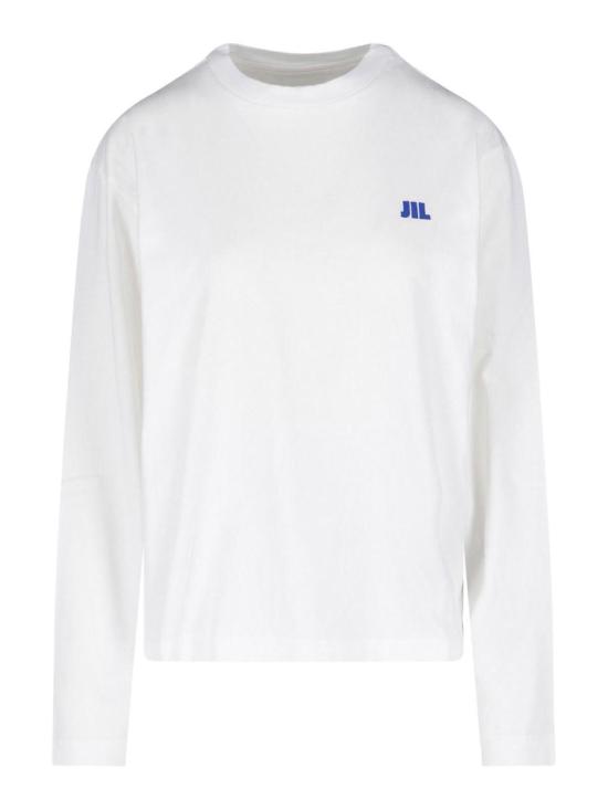 26FW 질샌더 긴팔 티셔츠 J02GC0164J45048100 White