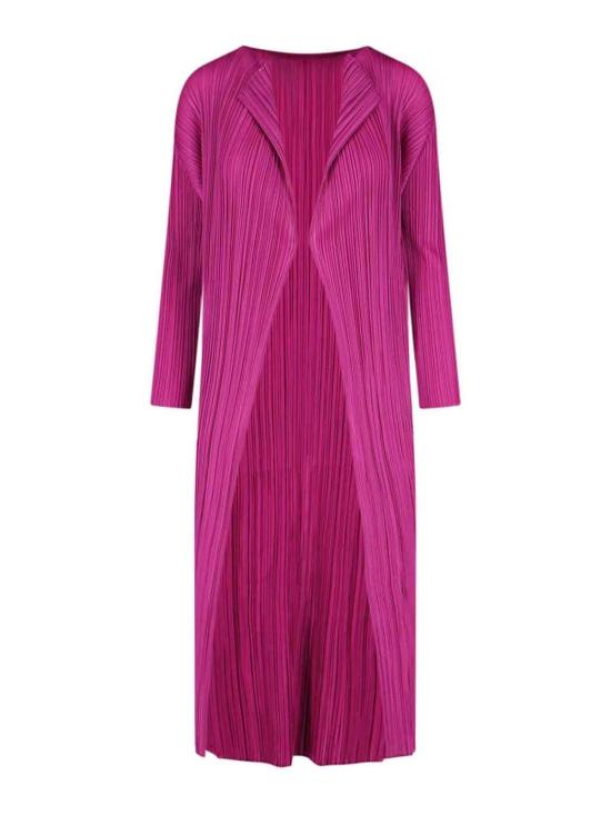 25FW 플리츠플리즈 오픈 롱 가디건 PP58JA13385 Purple