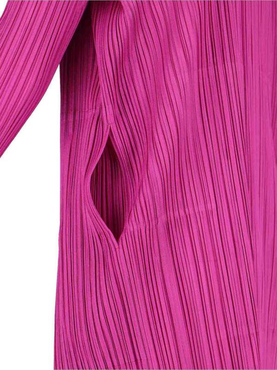 25FW 플리츠플리즈 오픈 롱 가디건 PP58JA13385 Purple - PLEATS PLEASE