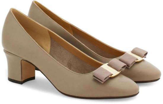 26FW 살바토레 페라가모 힐/펌프스 01L116794389012 TAUPE - SALVATORE FERRAGAMO
