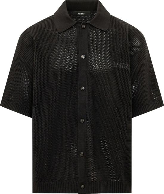 26FW 아미리 반팔 셔츠 AM5KN0030002 BLACK