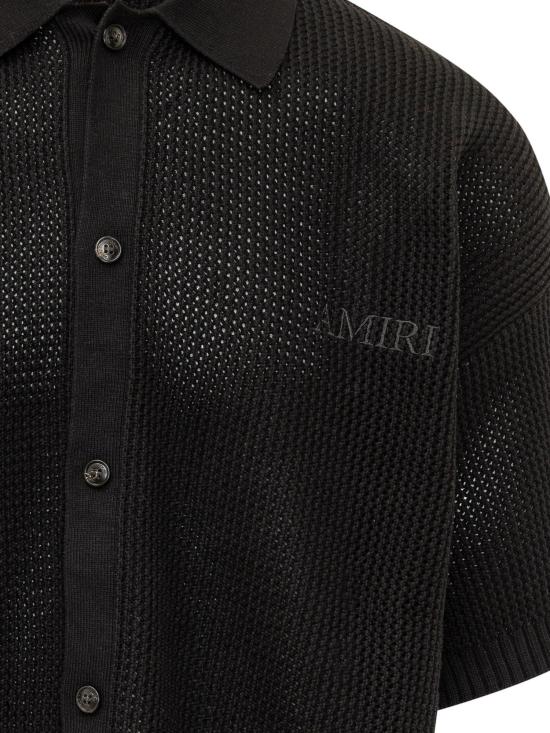 26FW 아미리 반팔 셔츠 AM5KN0030002 BLACK - AMIRI