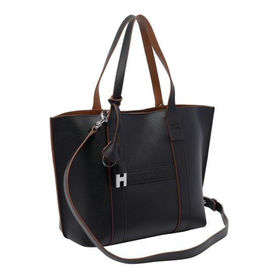 26FW 호간 토트백 KBW01WA0200 UZU7E25 Black - HOGAN