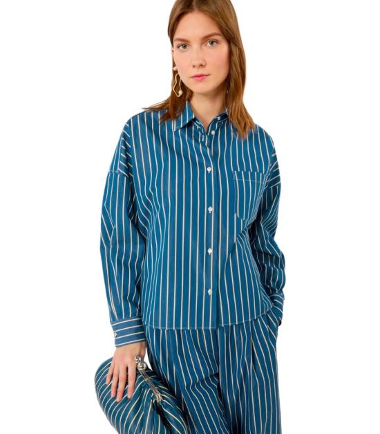 26FW 위켄드막스마라 셔츠 2625116051600 026 38 Blue - WEEKEND MAX MARA