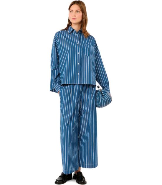 26FW 위켄드막스마라 셔츠 2625116051600 026 38 Blue - WEEKEND MAX MARA