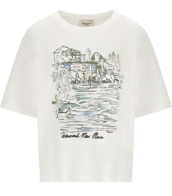 26FW 위켄드막스마라 반팔 티셔츠 2625976051600 001 S White