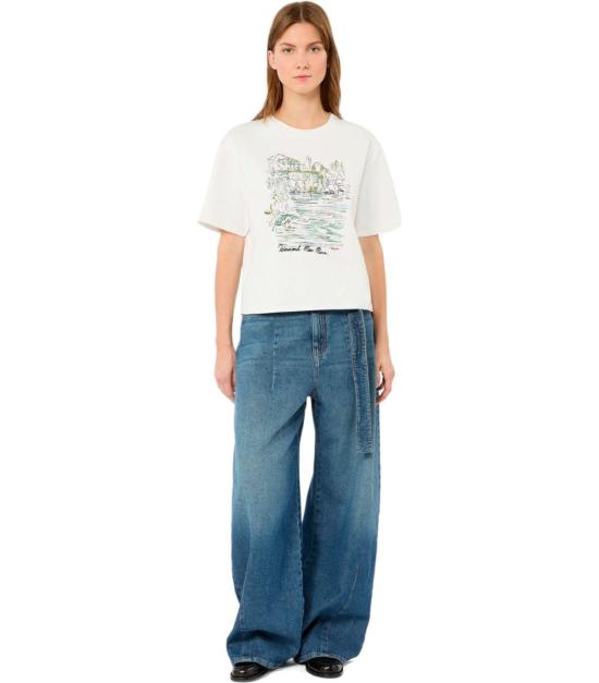 26FW 위켄드막스마라 반팔 티셔츠 2625976051600 001 S White - WEEKEND MAX MARA