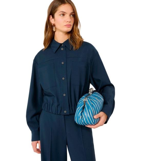 26FW 위켄드막스마라 셔츠 2625046041600 001 40 Blue - WEEKEND MAX MARA