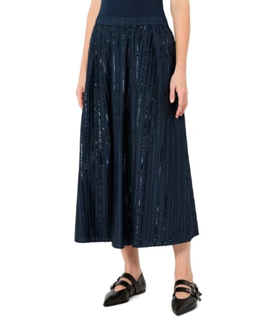 26FW 위켄드막스마라 롱 스커트 2625106071600 001 XS Blue - WEEKEND MAX MARA