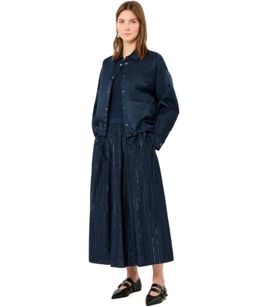 26FW 위켄드막스마라 롱 스커트 2625106071600 001 XS Blue - WEEKEND MAX MARA