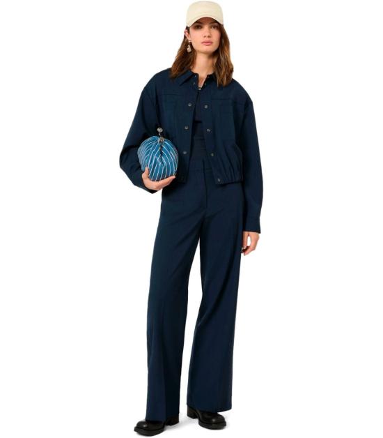 26FW 위켄드막스마라 스트레이트 팬츠 2625136061600 001 38 Blue - WEEKEND MAX MARA