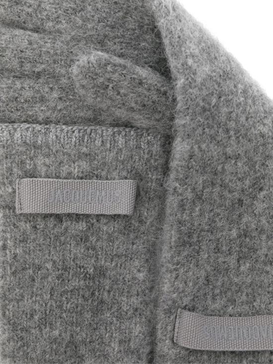25FW 자크뮈스 르장스 그로그랭 니트 장갑 246AC6685217970 GREY - JACQUEMUS