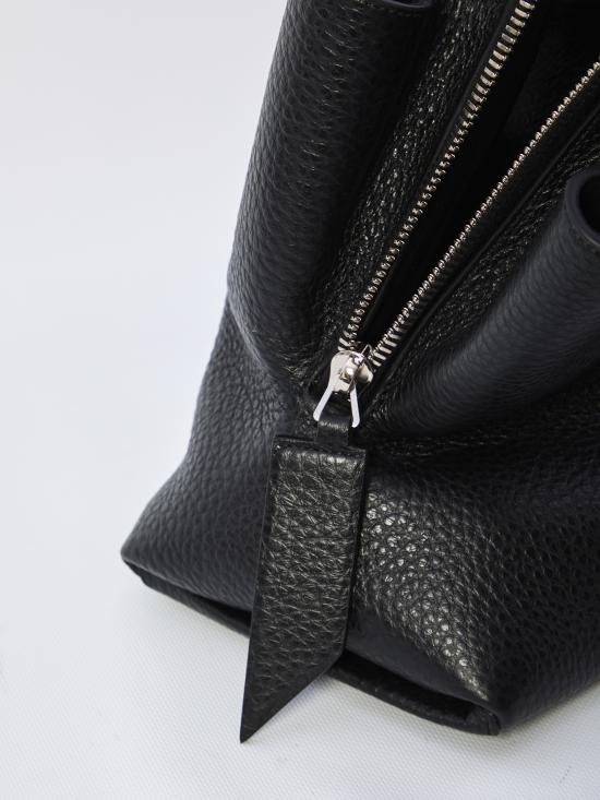 26FW 디 아티코 라 파세지아타 미디엄 탑 핸들 백 250WAH00054LTB117AA 100 BLACK - THE ATTICO