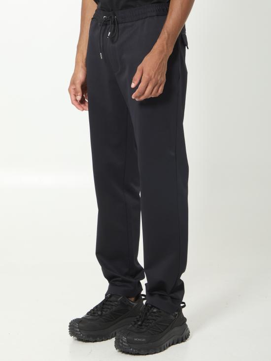 26FW 몽클레어 스트레이트 팬츠 L20912A0003389ALO 999 BLACK - MONCLER