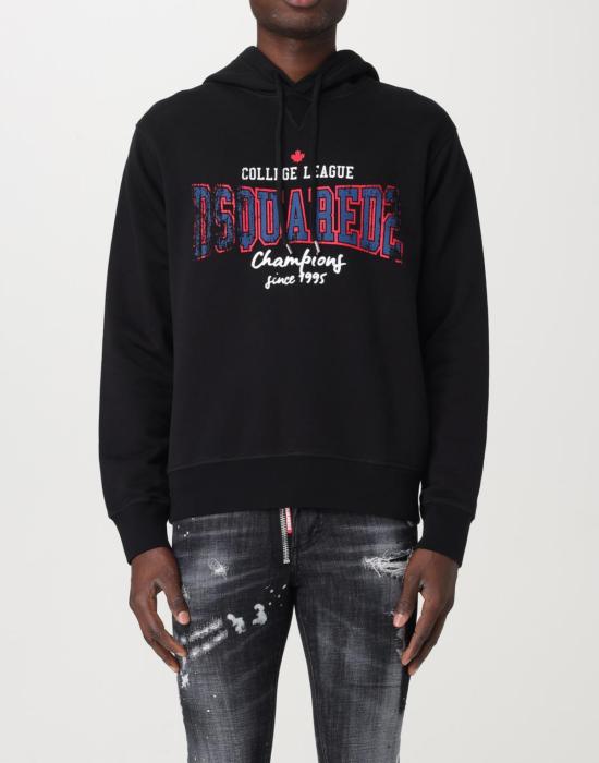 26FW 디스퀘어드2 후드 티셔츠 S74GU0783D25004900 BLACK - DSQUARED2