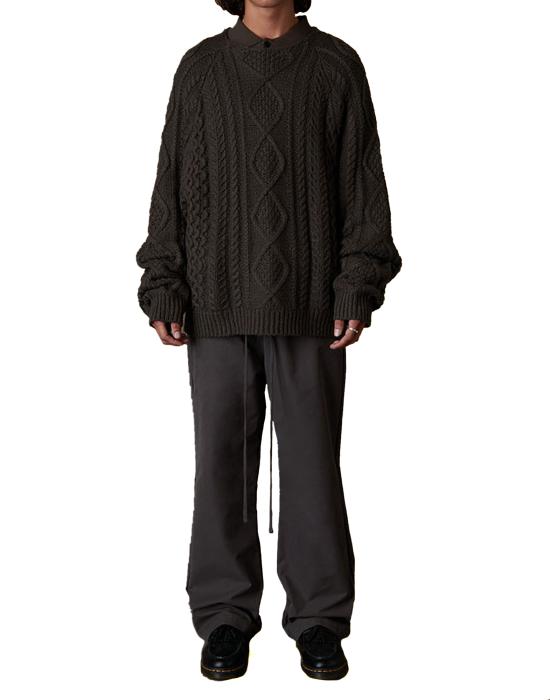 26FW 피어오브갓 스웨터 125SU224065F BLACK - FEAR OF GOD