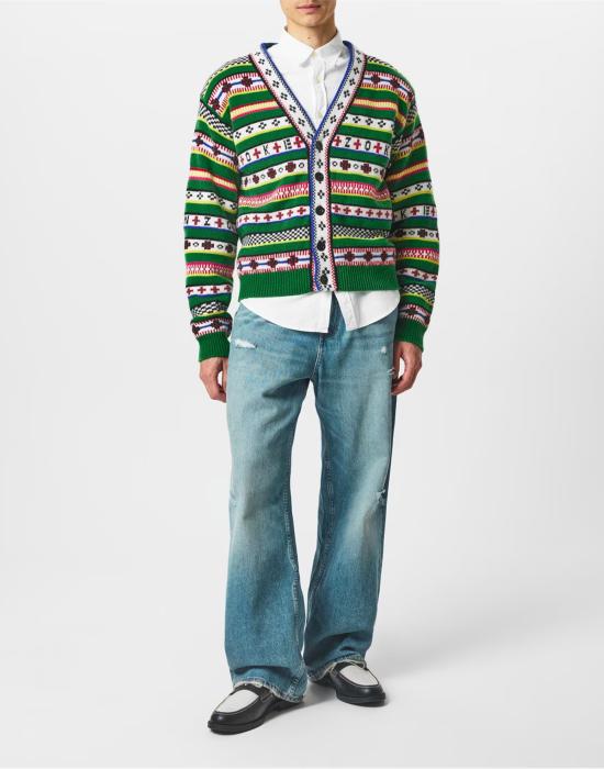 25FW 겐조 스웨터 FC65CA3173CH57 GREEN - KENZO