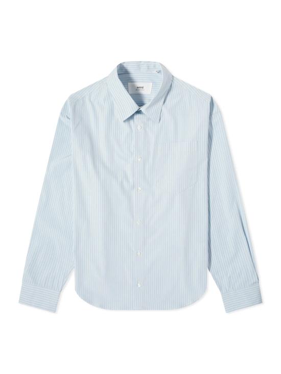 26SS 아미 긴팔 셔츠 USH116CO00664841 BLUE