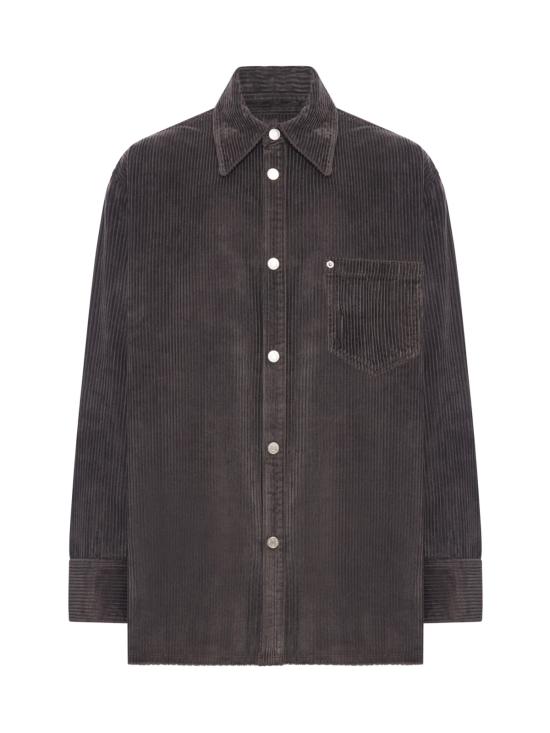 26SS 아미 코듀로이 벨벳 사이드 슬릿 오버셔츠 USH793CO0131020 GREY