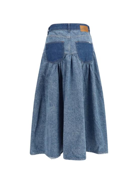  가니 스트레이트 팬츠 A1090247 567 BLUE - GANNI