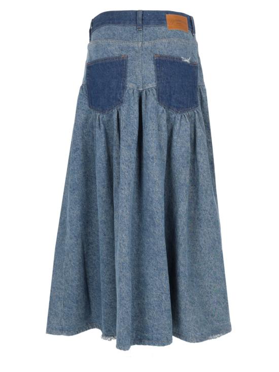  가니 스트레이트 팬츠 A1090247 567 BLUE - GANNI