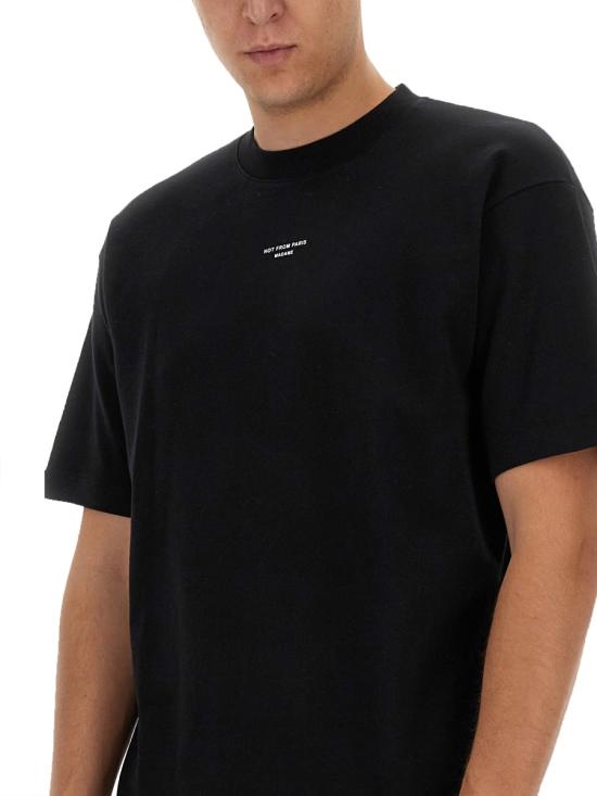  드롤드무슈 반팔 티셔츠 TS202 CO002BLACK - DROLE DE MONSIEUR