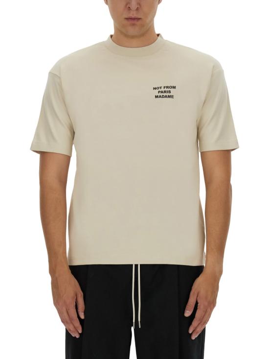  드롤드무슈 반팔 티셔츠 TS203 CO002MASTIC WHITE