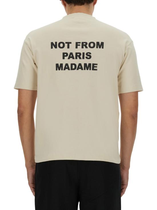  드롤드무슈 반팔 티셔츠 TS203 CO002MASTIC WHITE - DROLE DE MONSIEUR