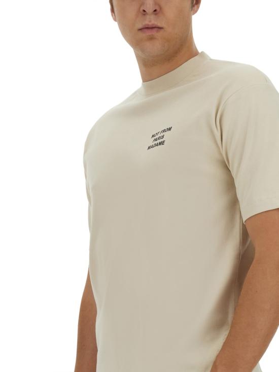  드롤드무슈 반팔 티셔츠 TS203 CO002MASTIC WHITE - DROLE DE MONSIEUR