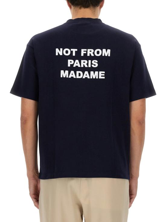  드롤드무슈 반팔 티셔츠 TS203 CO002NAVY BLUE - DROLE DE MONSIEUR