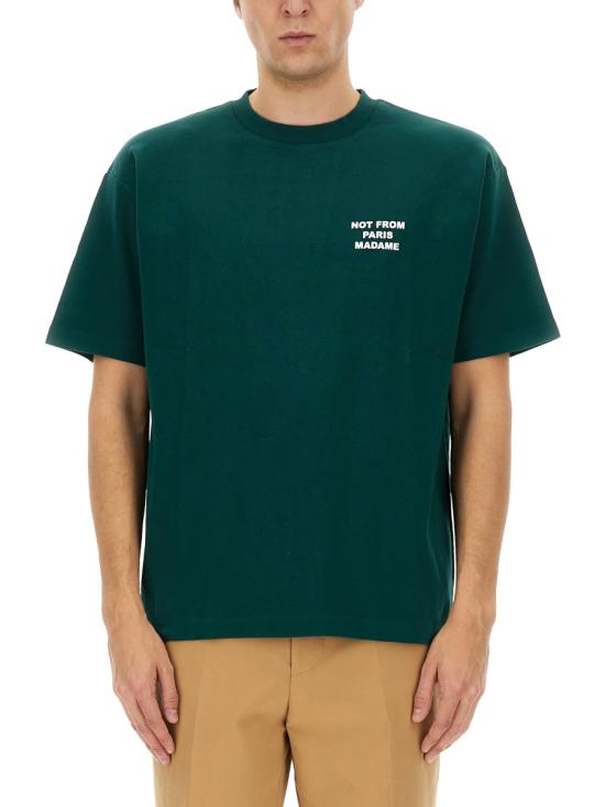  드롤드무슈 반팔 티셔츠 TS203 CO002DARKGREEN - DROLE DE MONSIEUR