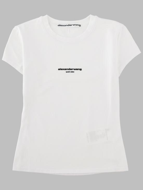 26FW 알렉산더 왕 반팔 티셔츠 1CC3261361 100 WHITE - ALEXANDER WANG