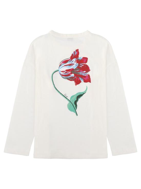26FW 겐조 긴팔 티셔츠 FG62TL3594SK 02 WHITE - KENZO