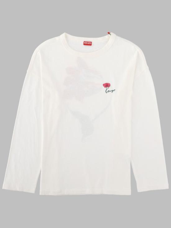 26FW 겐조 긴팔 티셔츠 FG62TL3594SK 02 WHITE - KENZO