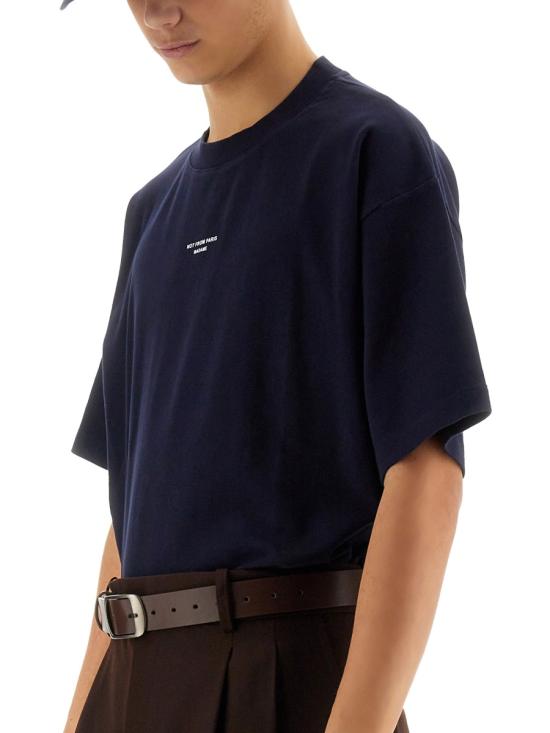  드롤드무슈 반팔 티셔츠 TS202 CO002NAVY BLUE - DROLE DE MONSIEUR