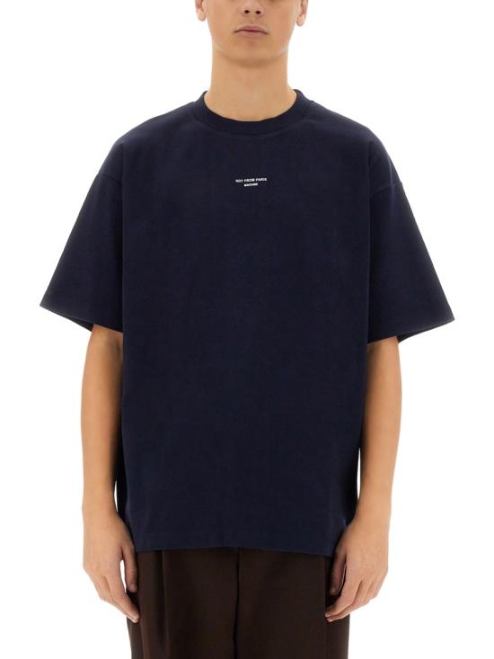  드롤드무슈 반팔 티셔츠 TS202 CO002NAVY BLUE