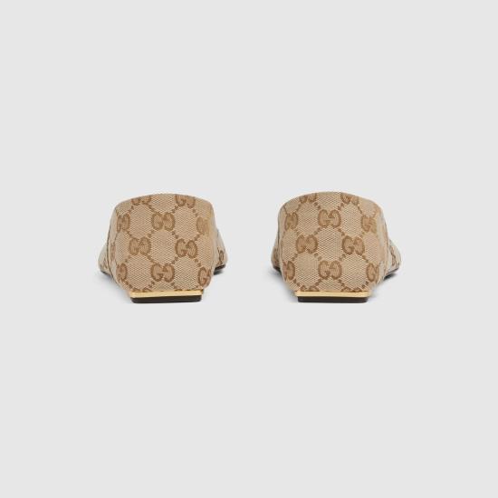  구찌 플랫 슈즈 865402FAFZD9167 Beige - GUCCI